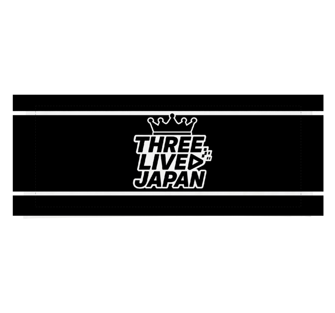 タオル(白黒)_THREE LIVE JAPAN