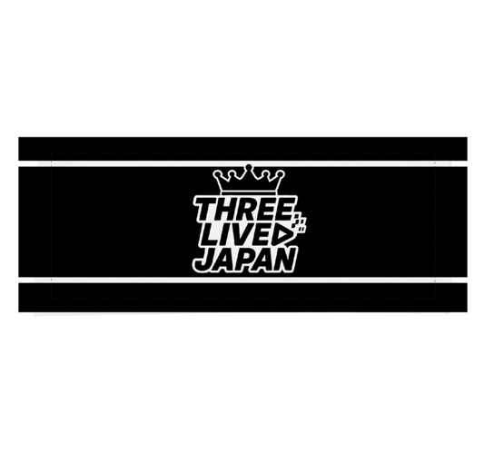 タオル（白黒）_THREE LIVE JAPAN